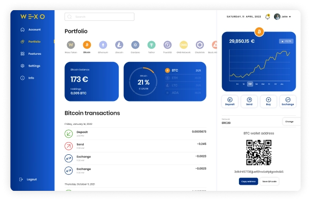 Wexo wallet feature image